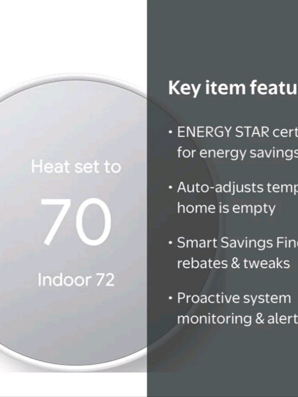Google Nest Thermostat - Programmable and Smart Thermostat.  Ships In 1 Day